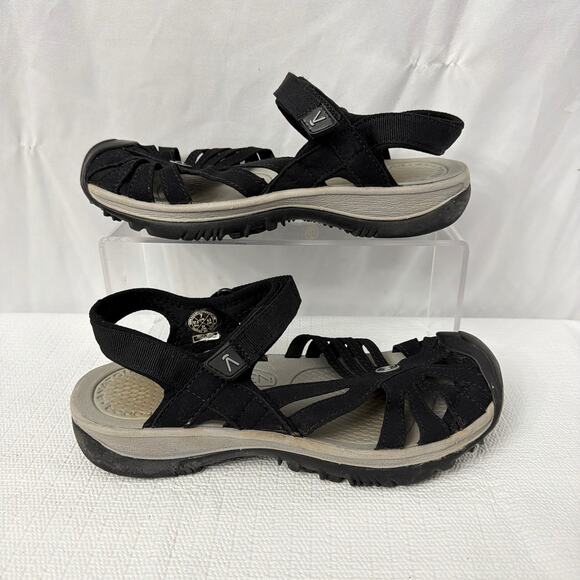 Keen Rose Sandals Womens Size 7 Black Closed Toe Adjustable Strap - Picture 7 of 9